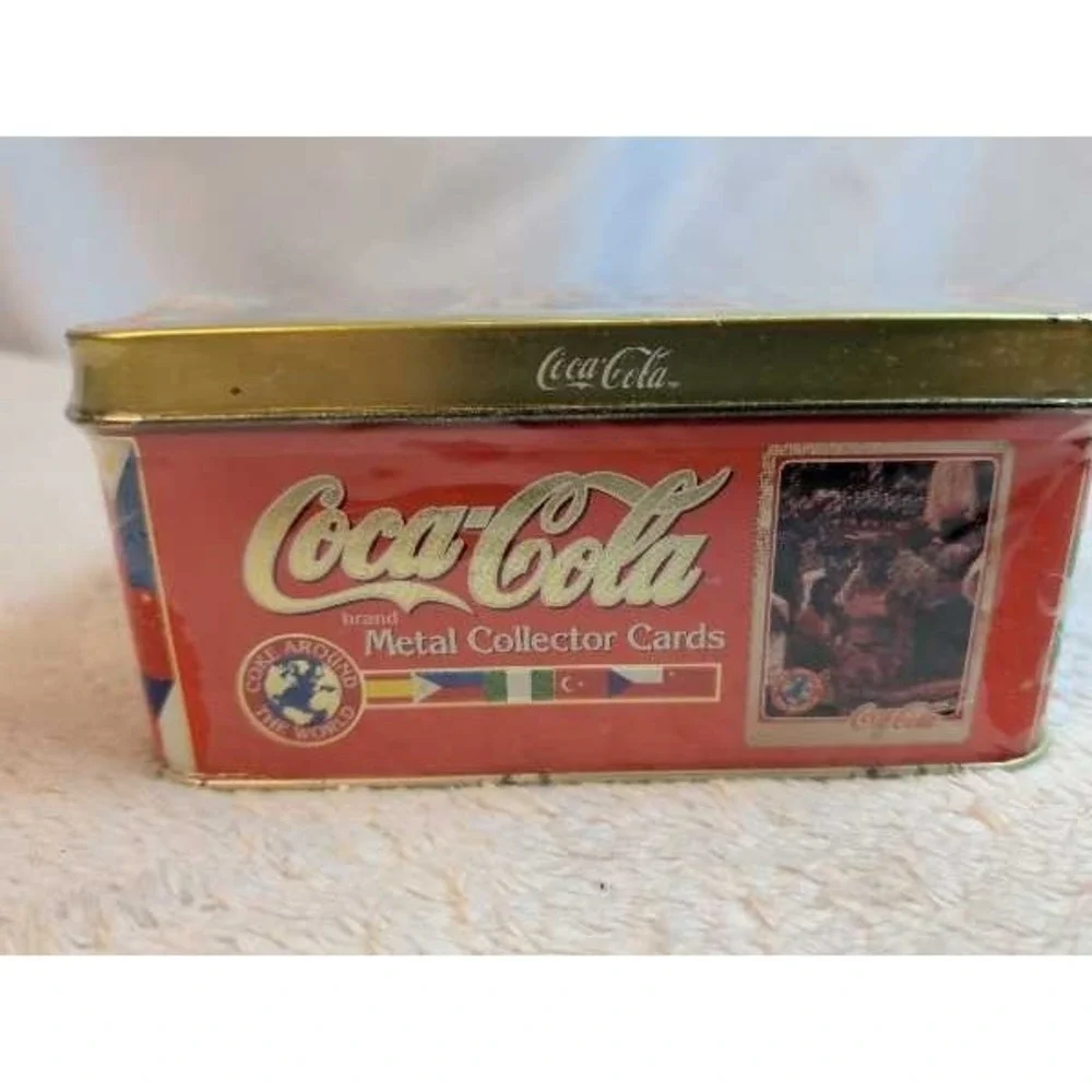 Coca-Cola Metal Collector Cards‎ Tin Cans Coke Around the World Limited Edition